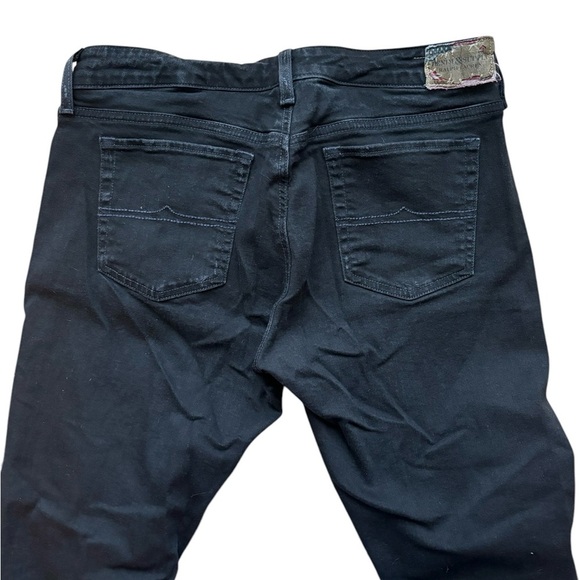 Denim & Supply Ralph Lauren Women’s Black Crop Skinny Jeans Size 32 Distressed - Picture 9 of 9